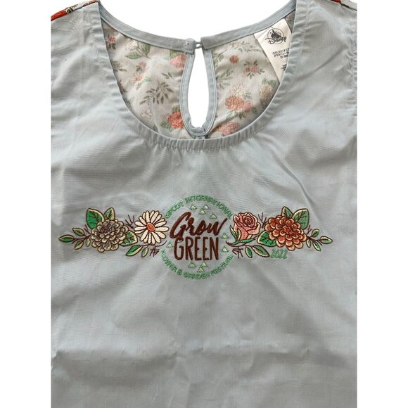 DISNEY Epcot Flower and Garden Festival Apron Top Size Small NEW - Picture 2 of 6